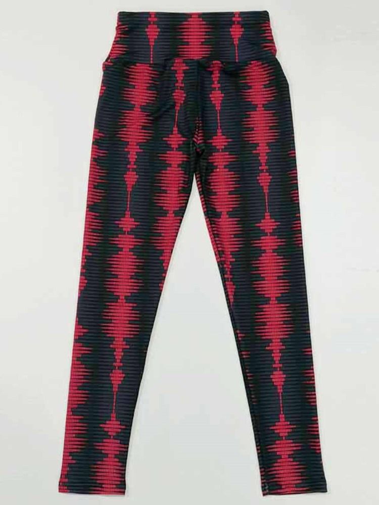 Estampa Respirável Feminina Tripe Yoga Gym Sport Push Up Leggings Calças Ioga Cintura Alta Leggings Tiktok