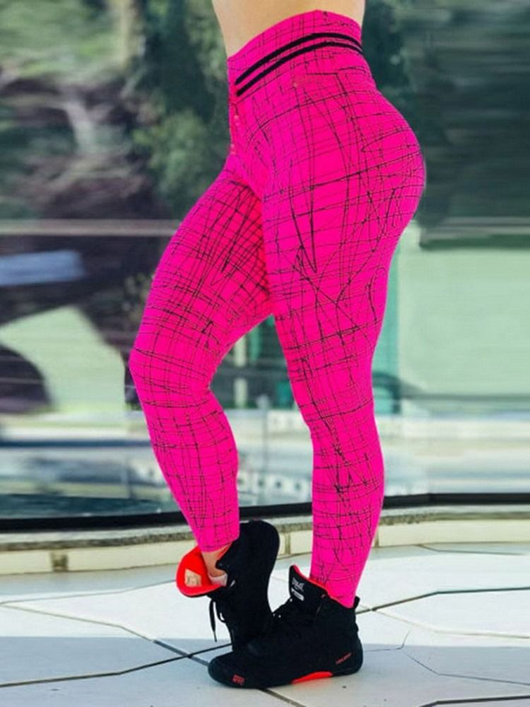 Feminino Print Geométrico Push Up Gym Sport Yoga Calças Leggings Tiktok De Cintura Alta