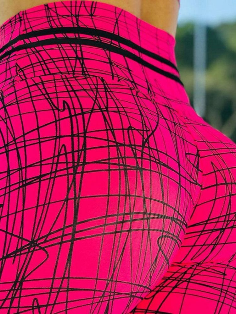 Feminino Print Geométrico Push Up Gym Sport Yoga Calças Leggings Tiktok De Cintura Alta