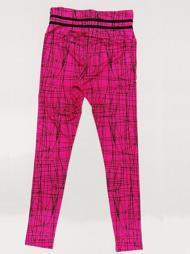 Feminino Print Geométrico Push Up Gym Sport Yoga Calças Leggings Tiktok De Cintura Alta