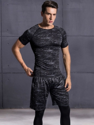 Homens Estampados Calças Esportivas Masculinas De Corrida