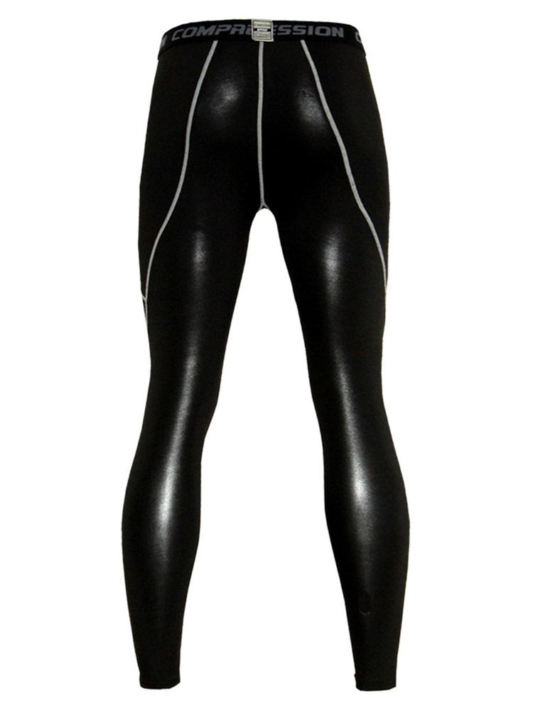 Leggings De Impressão Em Bloco De Cores Respiráveis Misturas De Algodão Masculino