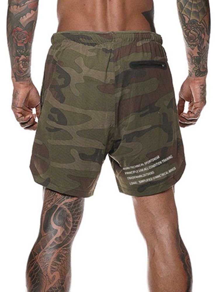 Shorts Camuflados Masculinos Ocultos Calças Esportivas De Verão