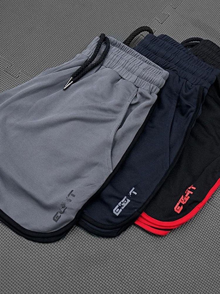 Shorts Letter Masculino Calças Esportivas