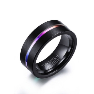 Anel De Aço De Tungstênio Masculino