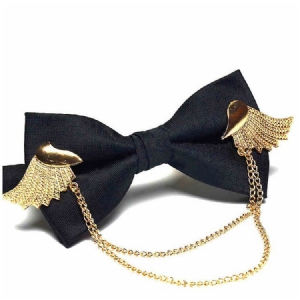 Bowtie Masculino Estilo Britânico Gold Wing