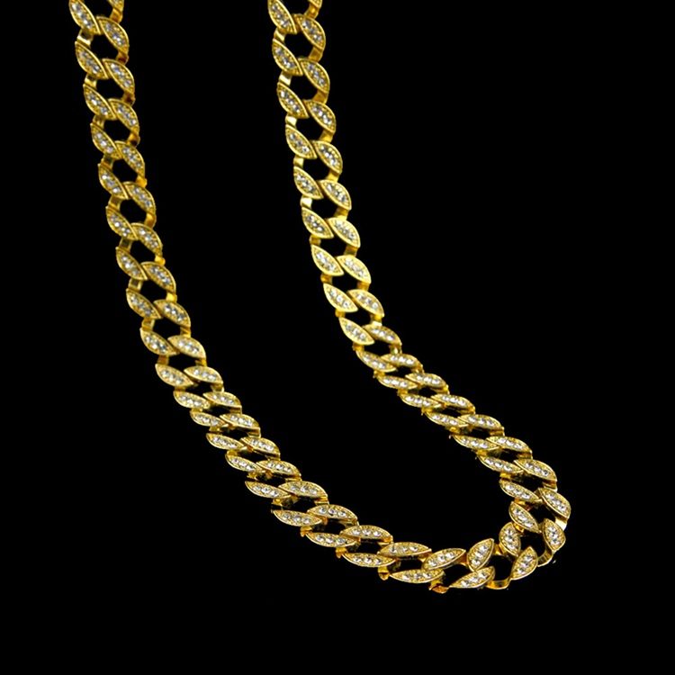 Colar Diamante Hiphop Masculino Estilo Cubano