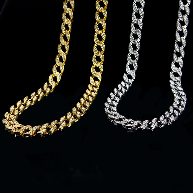 Colar Diamante Hiphop Masculino Estilo Cubano