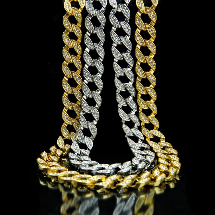 Colar Diamante Hiphop Masculino Estilo Cubano