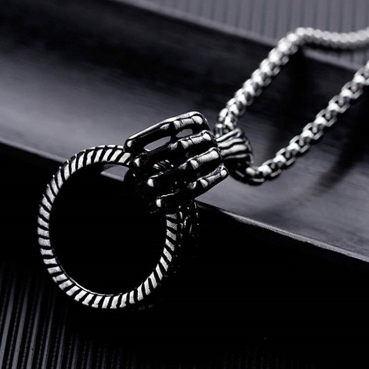 Colar De Garra De Hip Hop Masculino