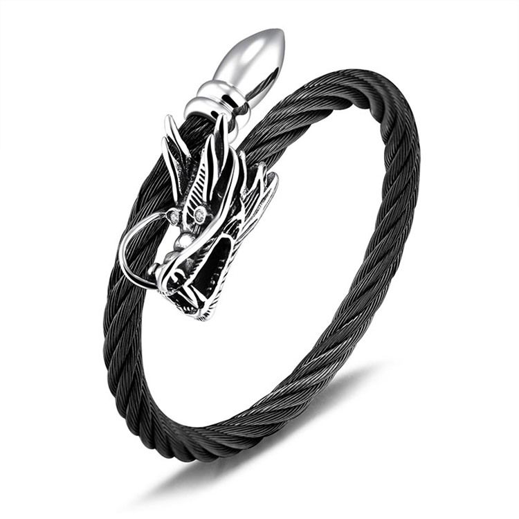 Pulseira Aberta De Titânio Em Aço Para Homens Mais Vendida