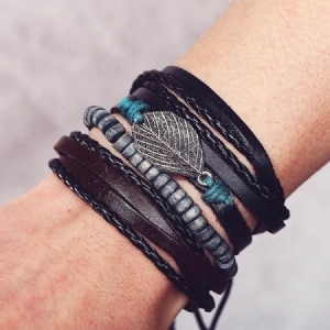 Pulseiras Masculinas De Tecido Multicamada