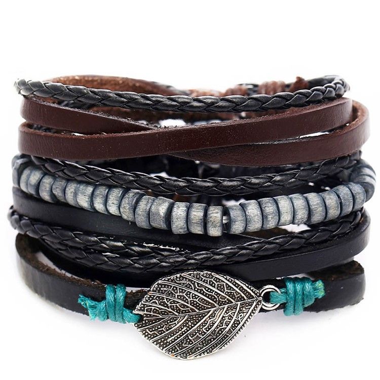 Pulseiras Masculinas De Tecido Multicamada
