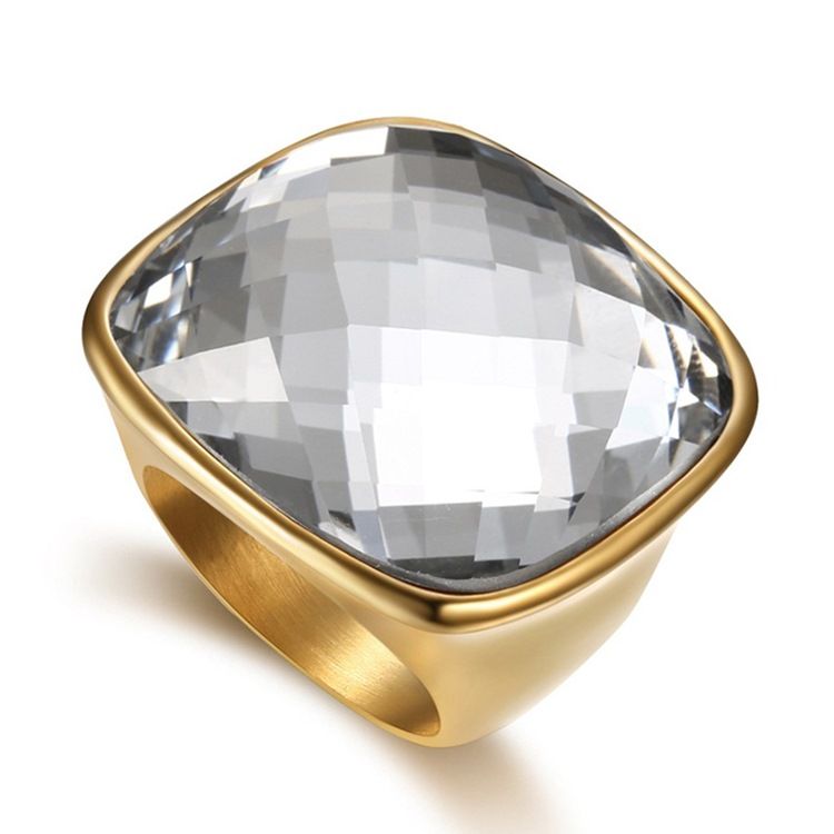 Steel Homens Gem Ring
