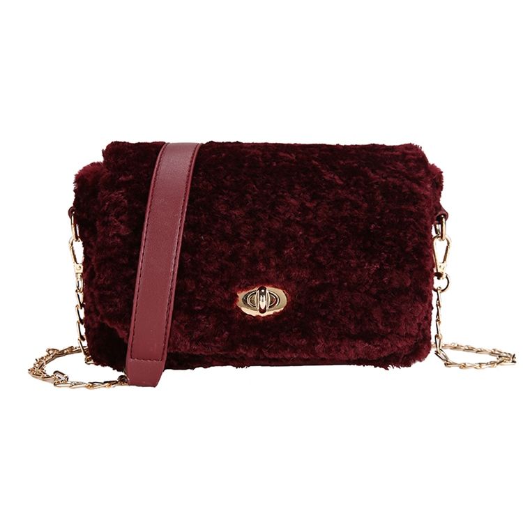 Bloquear Bolsas Crossbody Retangulares Retangulares De Veludo