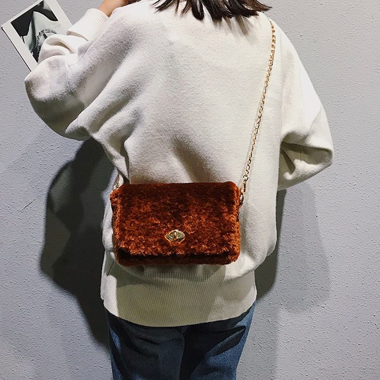 Bloquear Bolsas Crossbody Retangulares Retangulares De Veludo