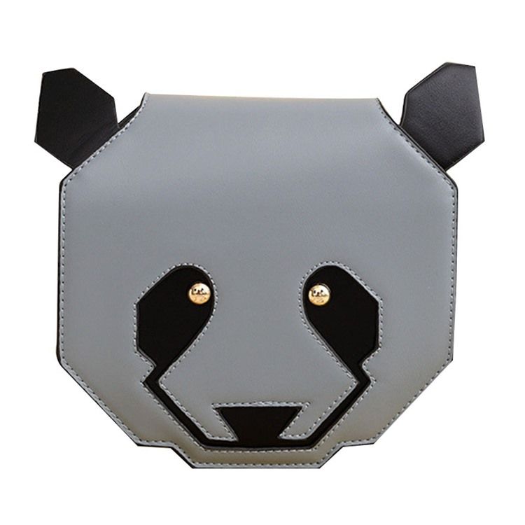 Bolsa De Corpo Cruzado Em Forma De Panda De Desenho Animado Simpática