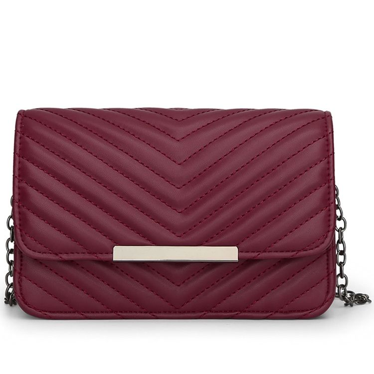 Bolsa Crossbody Com Corrente De Fio Para Bordado