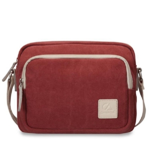 Bolsa Simples De Lona Vintage Crossbody