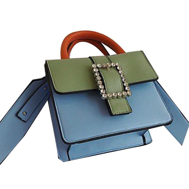 Bolsas Crossbody Com Aba Diamante Pu