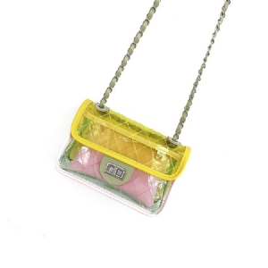 Bolsas Crossbody Com Aba De Mola Com Corrente De Manta De Poliéster
