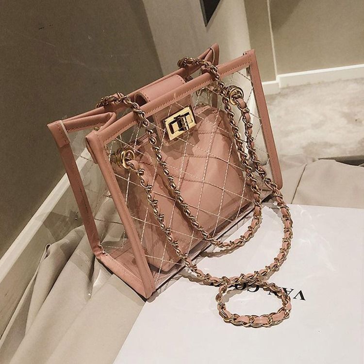 Bolsas Crossbody Com Abas Simples Em Patchwork De Pu