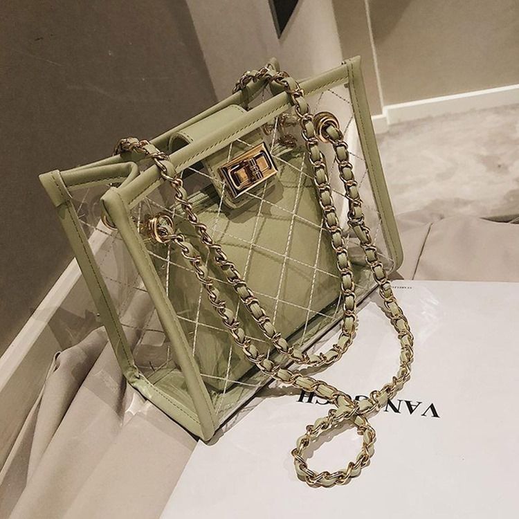 Bolsas Crossbody Com Abas Simples Em Patchwork De Pu