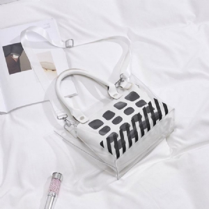Bolsas Crossbody Em Formato De Barril Com Estampa Xadrez