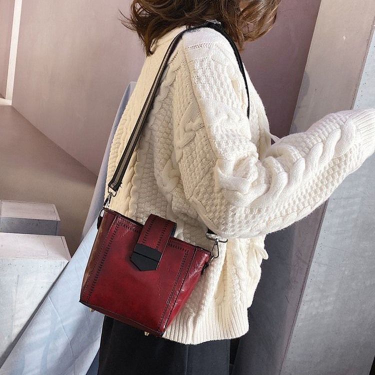 Bolsas Crossbody Mulher Retângulo Com Fio Simples De Pu