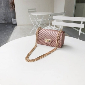 Bolsas Crossbody Retangulares Simples De Pu