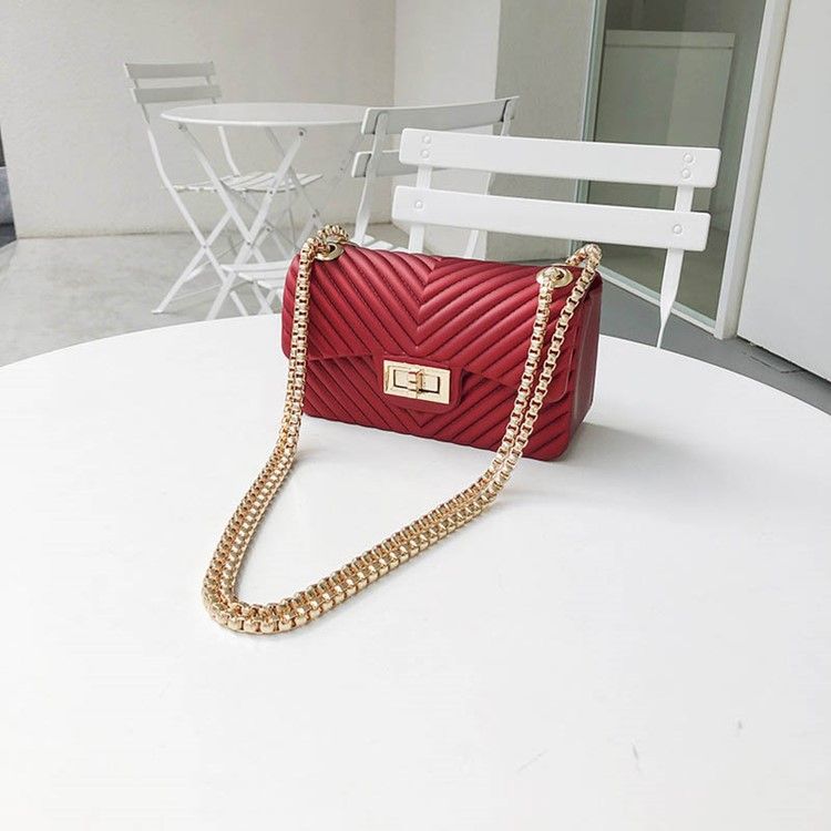 Bolsas Crossbody Retangulares Simples De Pu