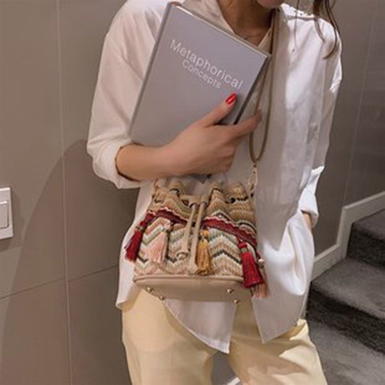 Bolsas De Ombro Em Sarja Estilo Boêmio