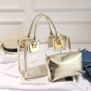 Bolsas De Ombro De Fio Liso Pu