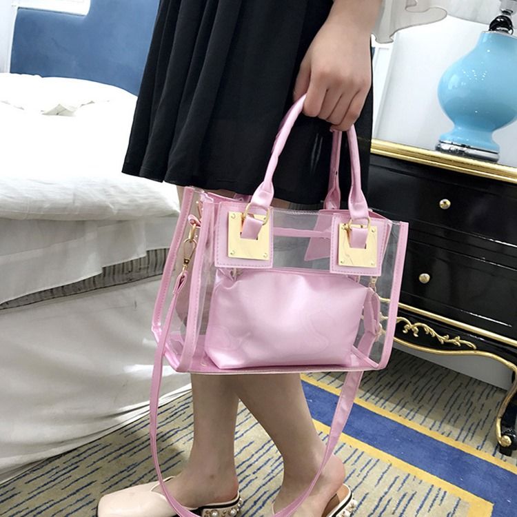 Bolsas De Ombro De Fio Liso Pu