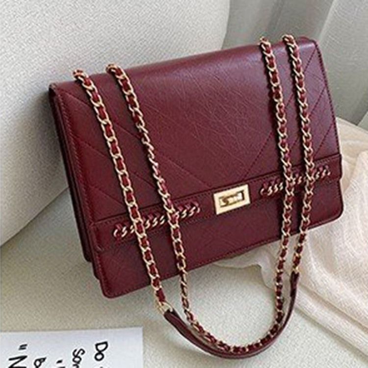 Bolsas De Ombro Retangulares De Bloqueio Simples