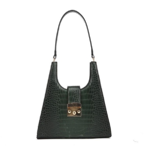 Bolsas De Ombro Retangulares De Crocodilo Com Fio De Pu
