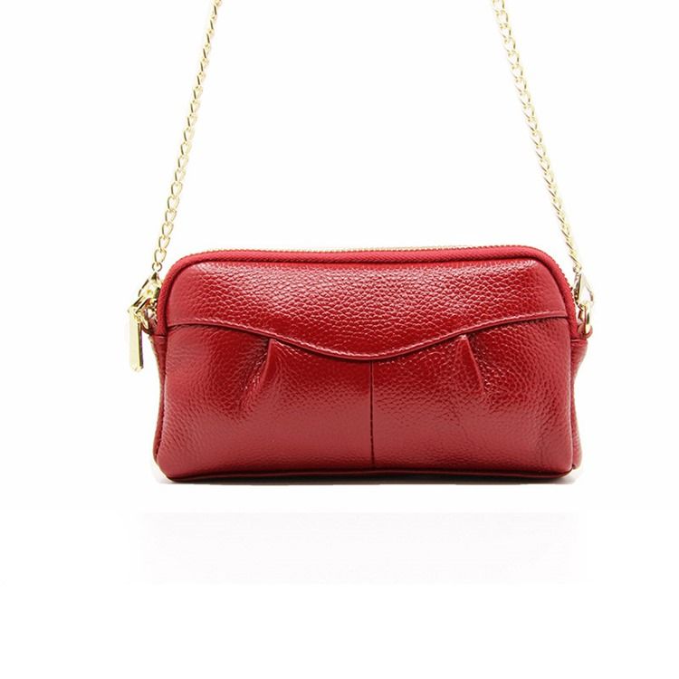 Bolsas De Ombro Retangulares De Fio Liso De Pu