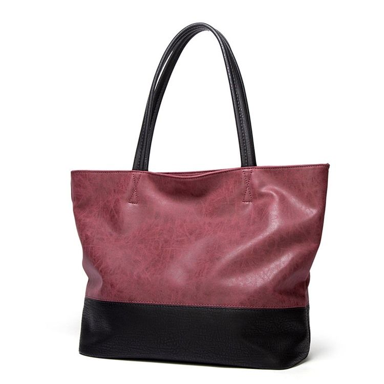 Bolsas De Ombro Retângulo De Pu Com Bloco Colorido