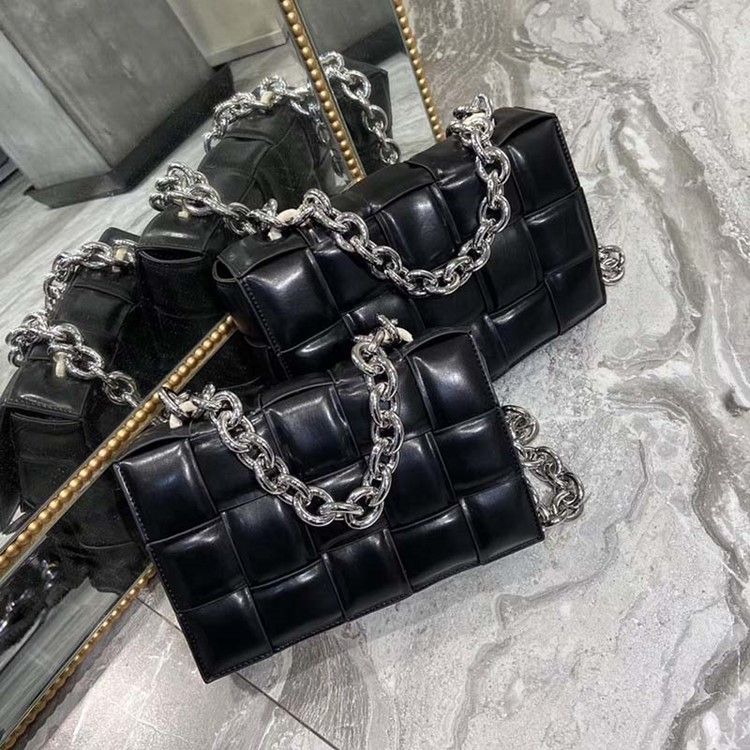 Malas Femininas Crossbody Retângulo De Fio Liso De Pu