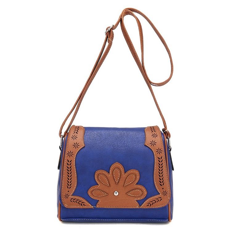 Saco Crossbody Com Decoração Floral Em Forma De Travesseiro Vintage