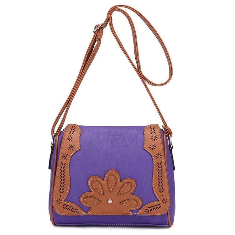 Saco Crossbody Com Decoração Floral Em Forma De Travesseiro Vintage