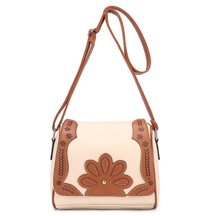 Saco Crossbody Com Decoração Floral Em Forma De Travesseiro Vintage