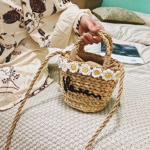 Sacos Crossbody De Corda De Grama