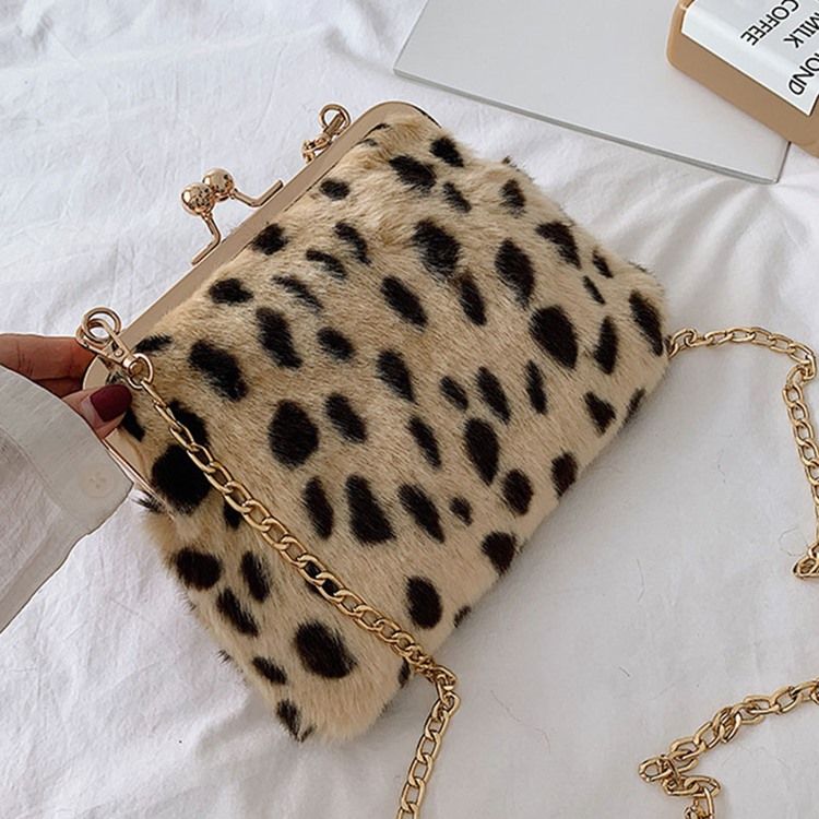 Sacos Crossbody Macios Retângulo Com Corrente