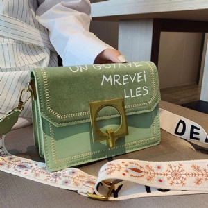 Sacos Crossbody Retângulo Chique Carta De Fio Pu