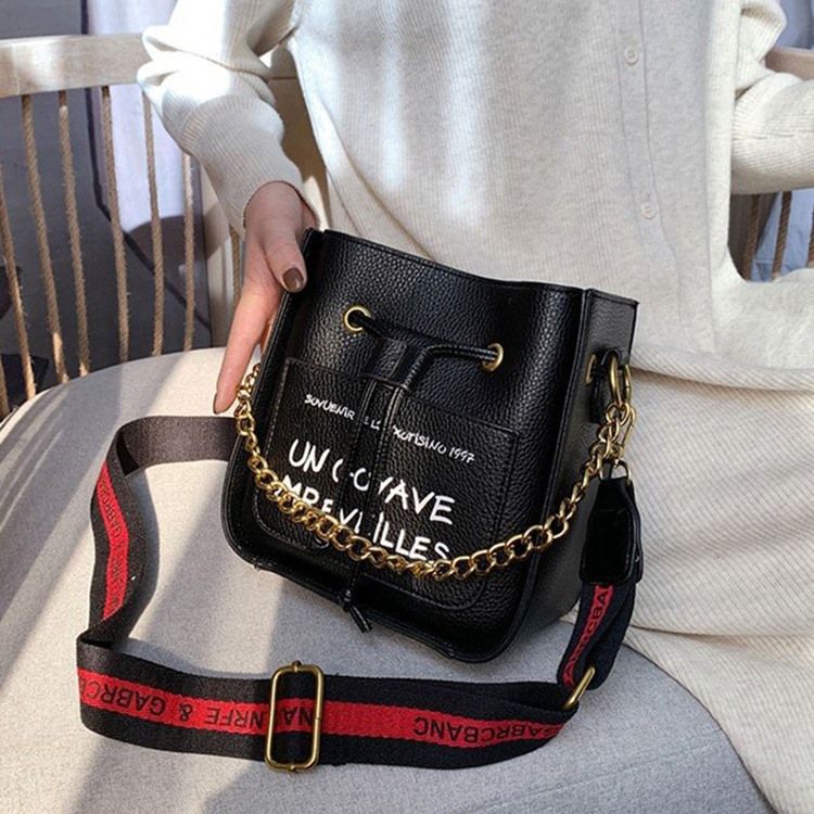 Sacos Crossbody Retângulo Com Fio De Pu Carta