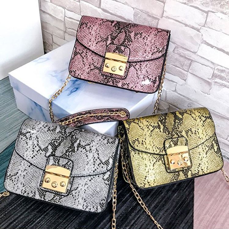 Sacos Crossbody Retângulo Com Fio Serpentina