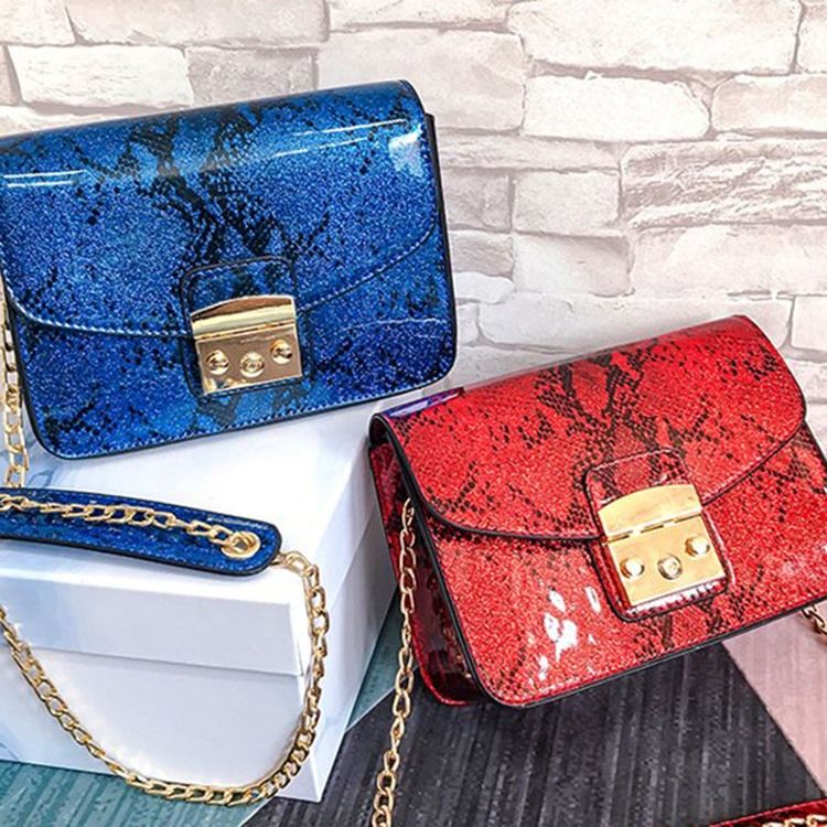 Sacos Crossbody Retângulo Com Fio Serpentina