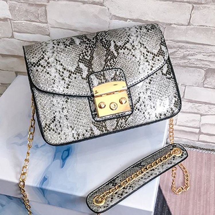 Sacos Crossbody Retângulo Com Fio Serpentina