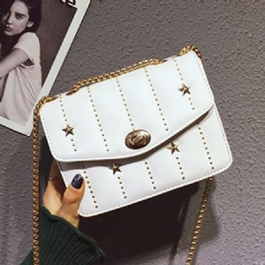Sacos Crossbody Retângulo De Pu De Rebite